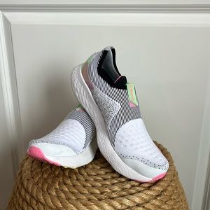 New Balance 1080 Unlaced V1 Pink and White